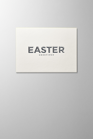 Hieronymus Greetingcards Easter Greeting Card Easter Greetings Cotton Linen Cream A004139 A5