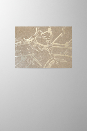 Hieronymus Christmas Greetingcards Greeting Card Mistletoe Sandgold A005267 A5