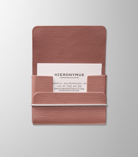 Hieronymus small leather goods business card holder nude a004878 detail2