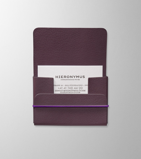 Hieronymus small leather goods business card holder plum a005286 detail2