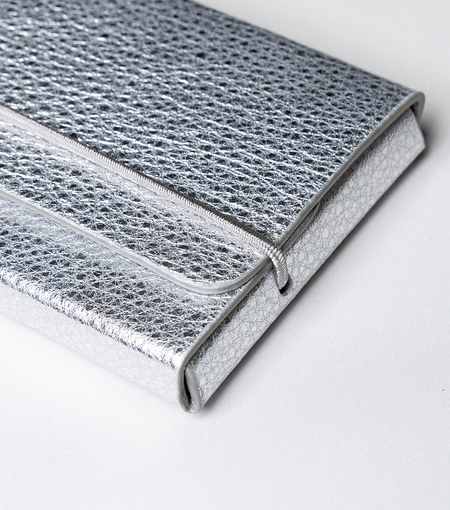 Hieronymus small leather goods business card holder metallic silver a005609 a005609 f1.jpg