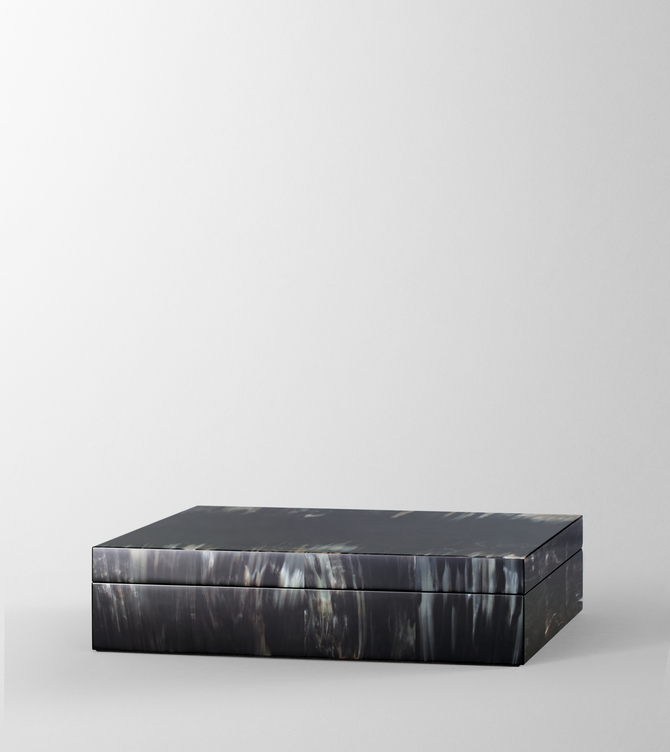 Hieronymus Writingfurniture Letter Case Large Horn Anthracite A000842 Totalview