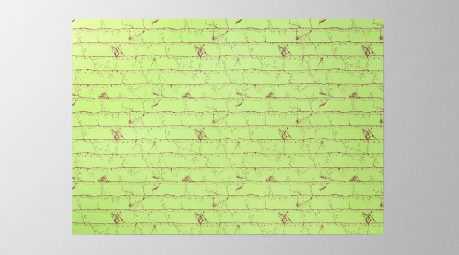 Hieronymus wrapping paper wrapping paper birch grove green a000479 9