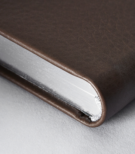Hieronymus notebooks leather notebook h5 cow leather dark brown a003324 detail1