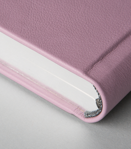 Hieronymus notebooks leather notebook h5 cow leather lilac a004077 detail1