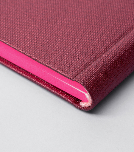 Hieronymus notebooks paper notebook h6 metallic bordeaux a004615 detail1