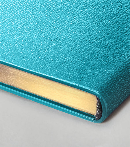 Hieronymus notebook soft notebooks leather notebook soft h5 metallic turquoise a005621 h5