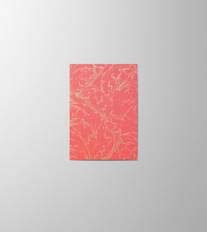 Hieronymus Christmas Greeting Card Acanthus Neon Pink Small A005845 A005845 Neon Pink.jpg