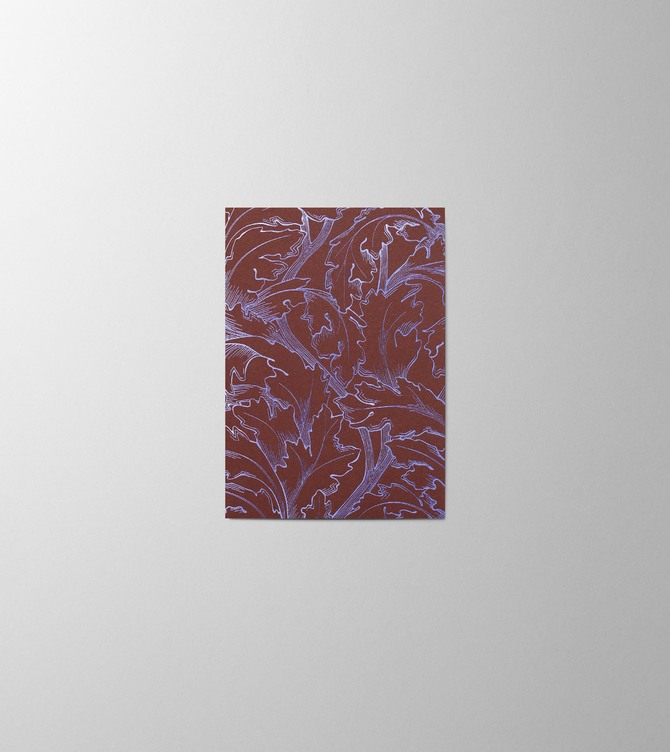 Hieronymus Christmas Greeting Card Acanthus Bordeaux Small A005847 A005847 Bordeaux.jpg