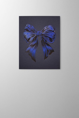 Hieronymus Christmas Greetingcards Greeting Card Festive Bow Dark Blue A005904 Greeting Card Detailestive Bow Dark Blue