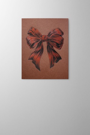 Hieronymus Christmas Greetingcards Greeting Card Festive Bow Copper A005905 Greeting Card Detailestive Bow Copper