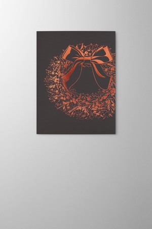 Hieronymus Christmas Greetingcards Greeting Card Ilex Wreath Chocolate A005910 