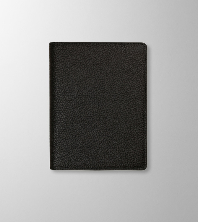 Hieronymus Small Leather Goods Notebooks Leather Leather Cover Agenda Black A005912 