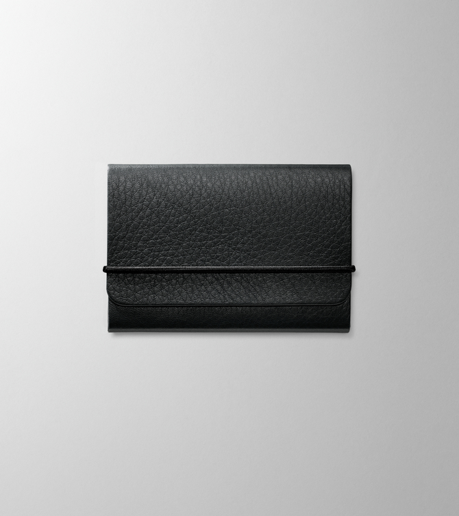 Hieronymus Small Leather Goods Business Card Holder Black A004872 Totalview