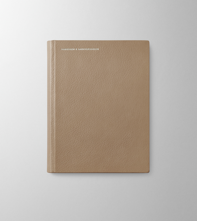 Hieronymus Topics Addresses & Anniversaries H5 Leather Camel A000693 H5