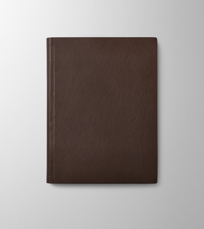 Hieronymus Notebooks Leather Notebook H4 Leather Dark Brown A003325 H4