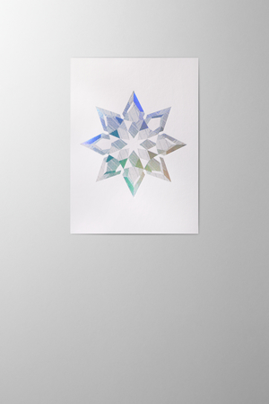 Hieronymus Greetingcards Christmas Greeting Card Star White Cream A004810 A5