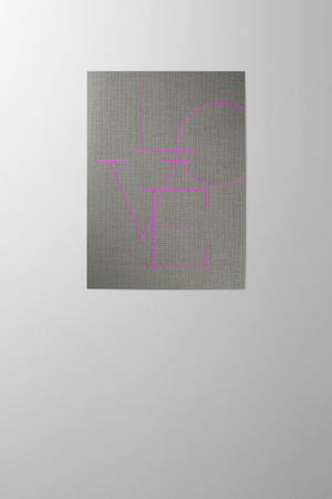 Hieronymus Greetingcards Valentine's Day Greeting Card Love Letters Flannel Pink A005294 A5