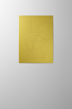 Hieronymus Greetingcards Valentine's Day Greeting Card Love Letters lime A005295 A5