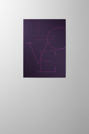 Hieronymus Valentine's Day Greetingcards Greeting Card Love Letters Dark Violet Pink A005296 A5