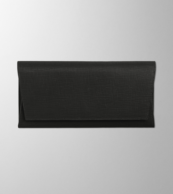 Hieronymus grain Small Leather Goods Travel Folder Simple Grain Black A005348 A005348 A.jpg