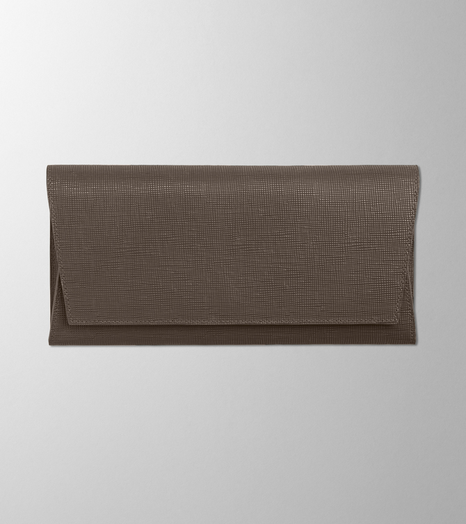 Hieronymus grain Small Leather Goods Travel Folder Simple Grain Taupe A005351 