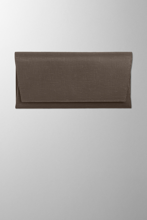 Hieronymus grain Small Leather Goods Travel Folder Simple Grain Taupe A005351 