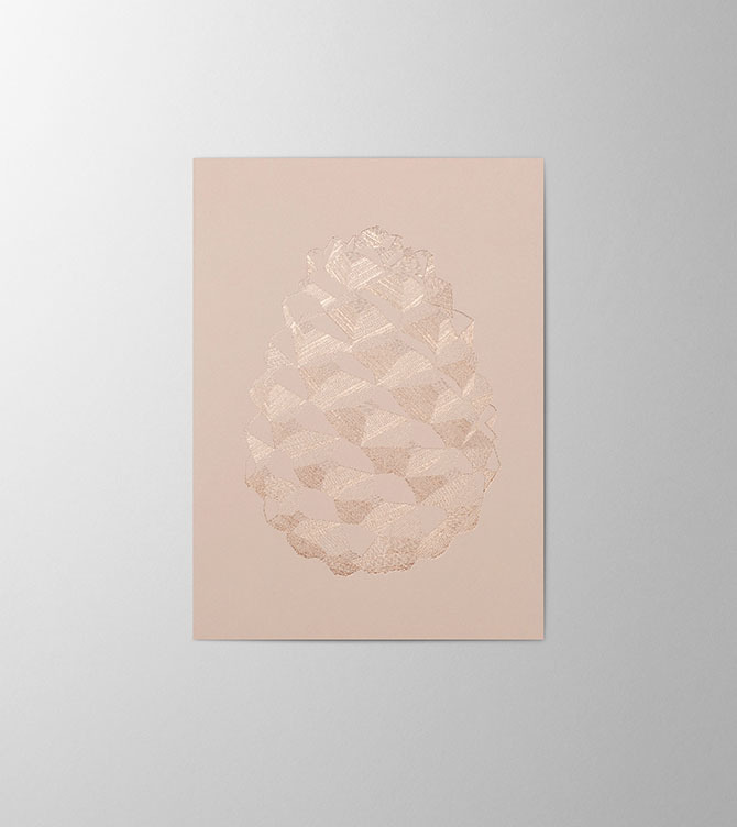 Hieronymus Christmas Greetingcards Greeting Card Pine Cone Nude A005593 