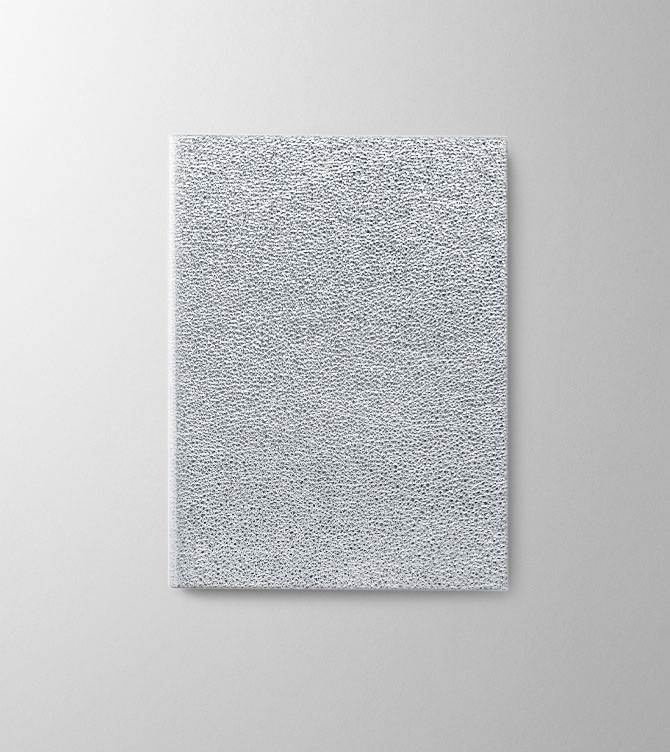 Hieronymus Notebooks Leather Notebook Soft Notebook Soft H5 Metallic Silver A005622 H5