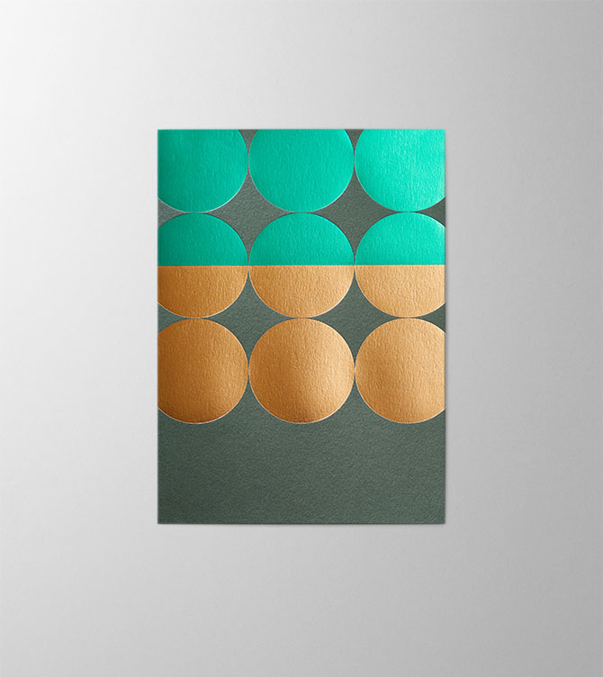 Hieronymus Greetingcards Christmas Greeting Card Berries Dark Green A005675 A5