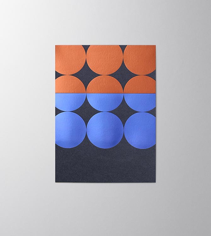 Hieronymus Greetingcards Christmas Greeting Card Berries Dark Blue A005726 A5