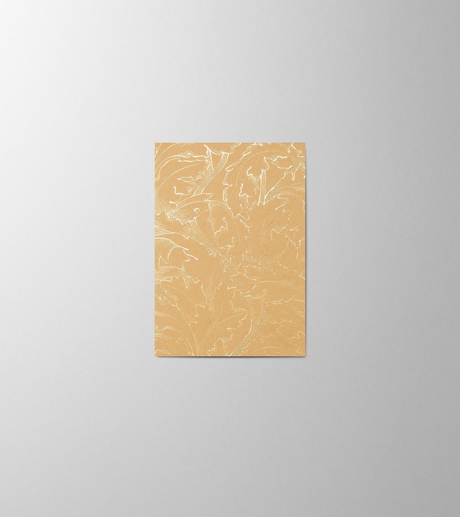 Hieronymus Small A6 Greeting Card Acanthus Camel Small A005849 Acanthus