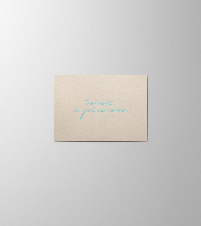 Hieronymus New Year Small A6 Greeting Card The Best Is Yet To Come Light Gold Small A005853 A005853 Dust.jpg
