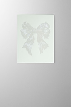 Hieronymus Greetingcards Christmas Greeting Card Festive Bow White Green A005901 Greeting Card Detailestive Bow White Green