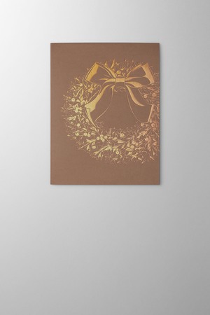 Hieronymus Greetingcards Christmas Greeting Card Ilex Wreath Marron A005909 