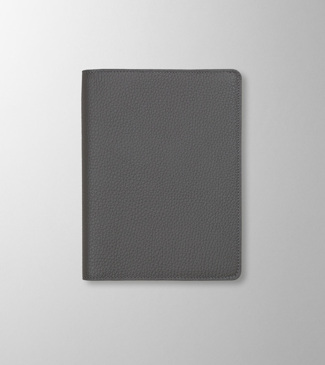 Hieronymus Notebooks Leather Small Leather Goods Leather Cover Agenda Smoke A005914 