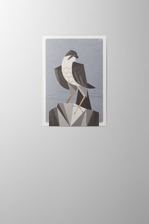 Hieronymus Greeting Card Falcon Stone A000566 A6