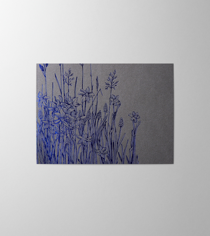 Hieronymus Greetingcards Greeting Card Meadow Slate A004136 A5