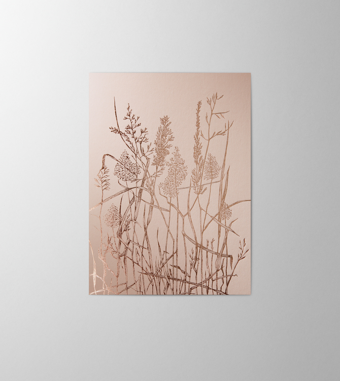 Hieronymus Condolence Greetingcards Greeting Card Leafs of Grass Nude A004554 A5