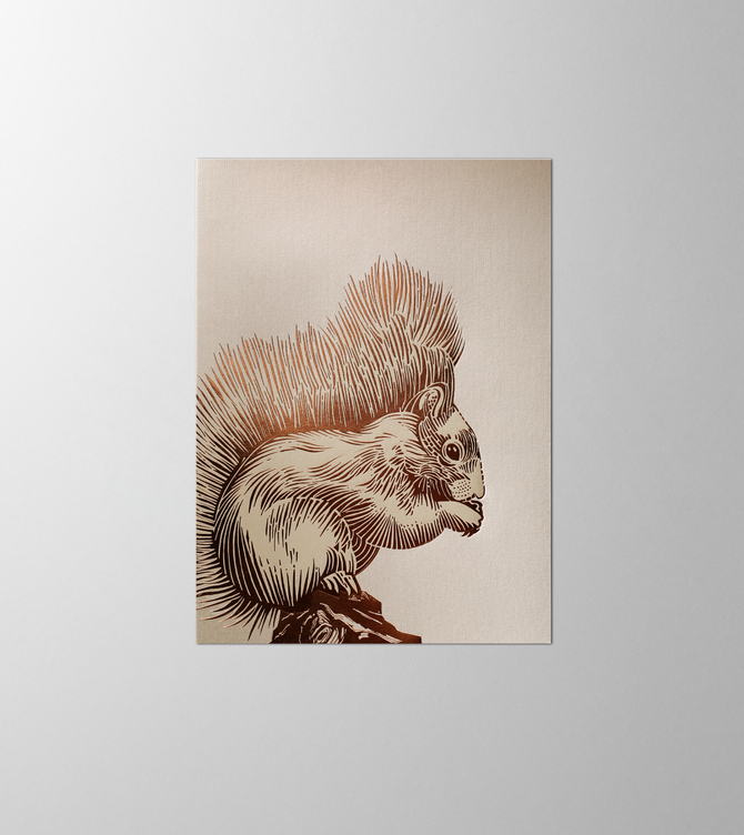 Hieronymus Greetingcards Greeting Card Squirrel Light Gold A005447 A005447 A.jpg