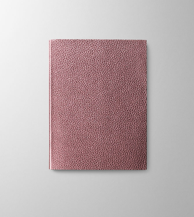 Hieronymus Notebooks Leather Notebook Soft Notebook Soft H5 Metallic Bordeaux A005624 H5