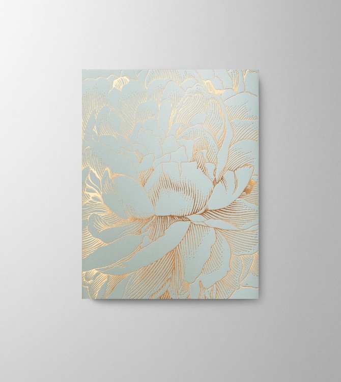 Hieronymus Writing Pads Writing Pad H5 Paeonia Shiny Mint A005921 