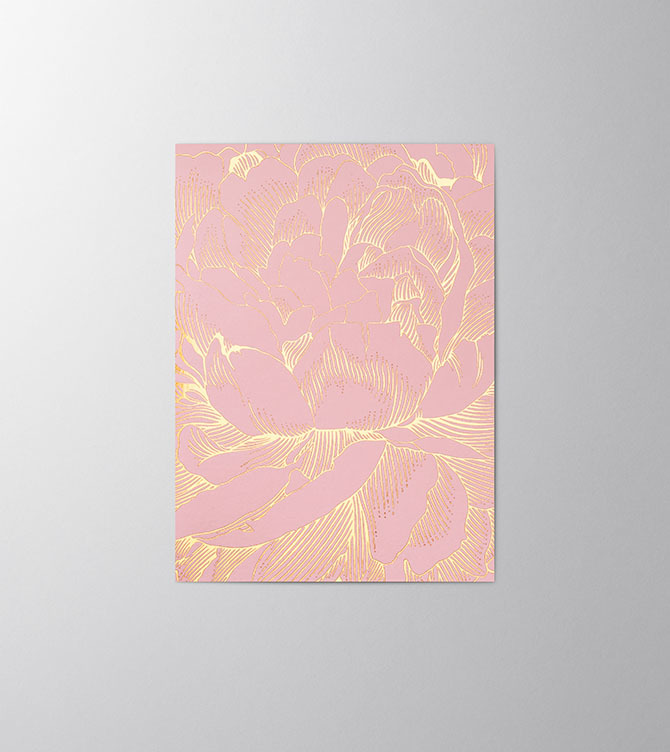 Hieronymus Easter Birthday Greetingcards Mother's Day Greeting Card Paeonia Light Pink A005567 